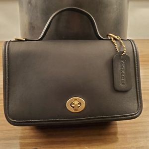 Vintage Coach black Casino bag